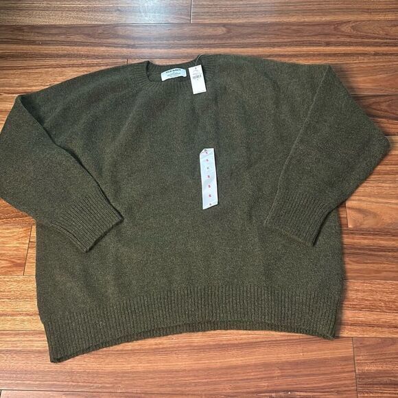 Old navy oversized wool blend green‎ sweater  pull over baggy woman's small - Picture 1 of 5